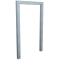 Lean-on hoop made of steel tube | Square tube 60 x 60 mm | without cross bar | total width: 750 mm | hot-dip galvanized